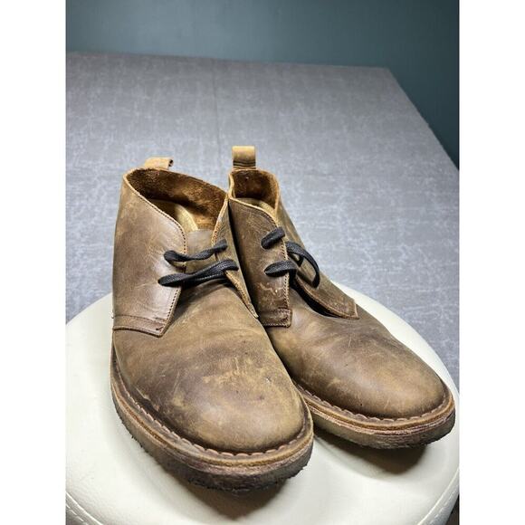 Rhodes Brown Leather Chukka Lace Up Casual Boot Mens Size 11 - Picture 2 of 9